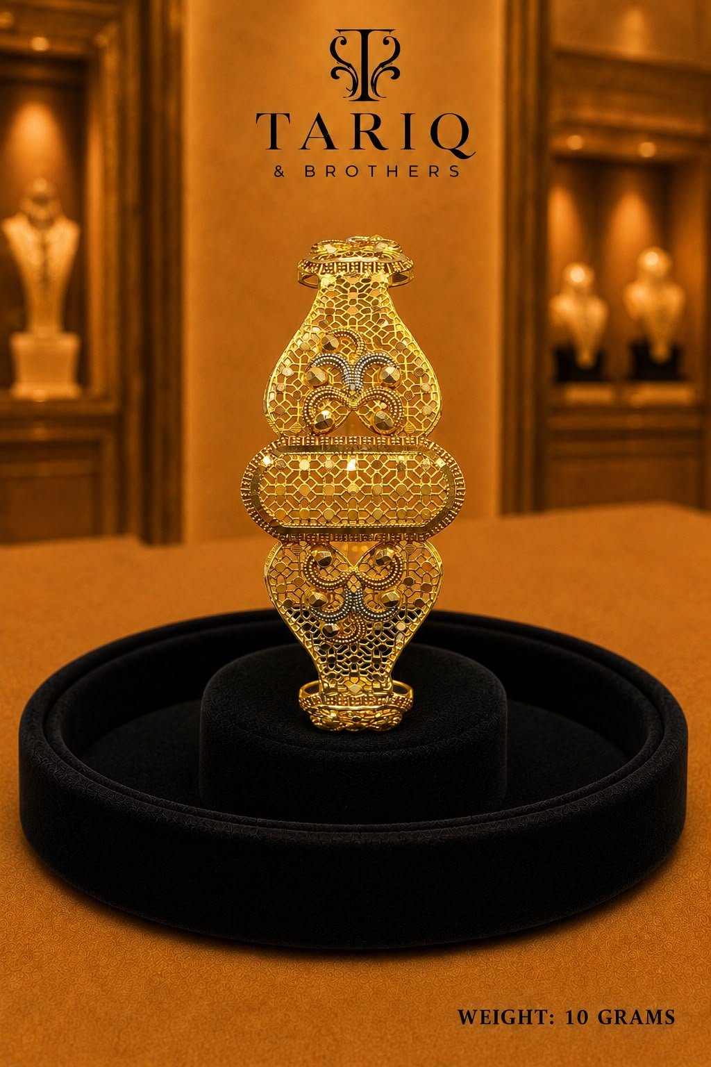 Tariq & Brothers Traditional Filigree Gold Bracelet
