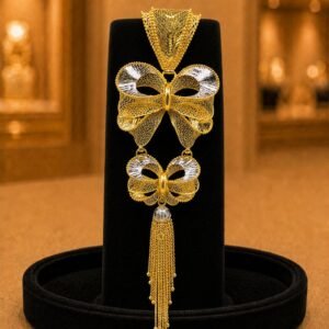 Tariq & Brothers Traditional Gold Bow Pendant