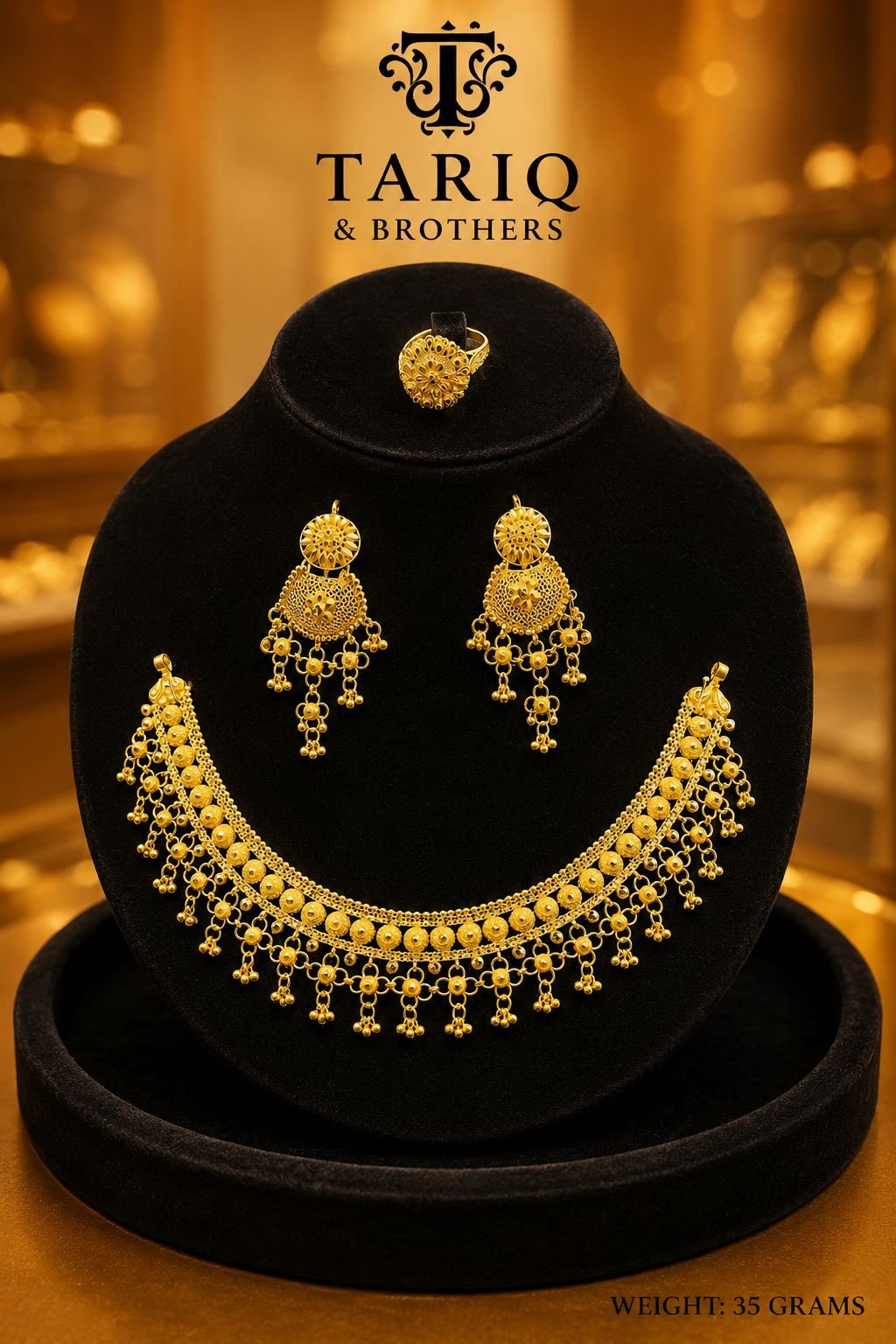 Tariq & Brothers Traditional Gold Jewelry Set